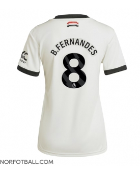 Billige Fotballdrakt Manchester United Bruno Fernandes #8 Replika Tredjedrakt Dame 2024-25 Kortermet